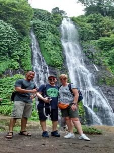 Caroline et Dario à la découverte des cascades de Bali