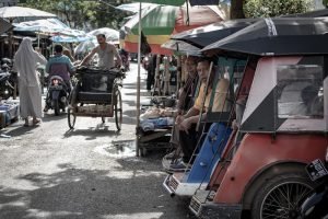 Bali conseils voyage, le becak, transport local à Java