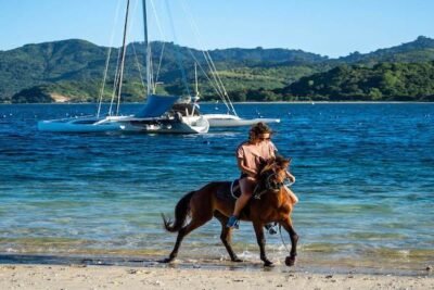 Balade à cheval sur la plage, Sekotong, Lombok