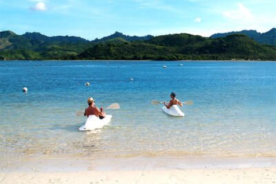 Canoe de mer à Lombok